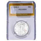 1946-S Walking Liberty Half Dollar PGA MS64
