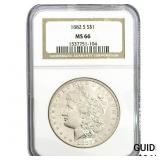 1882-S Morgan Silver Dollar NGC MS66