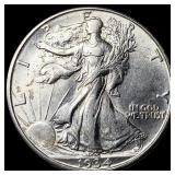 1934-S Silver Half Dollar Walking Liberty UNCIRCUL