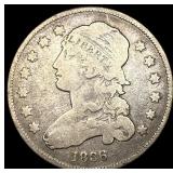 1836 Capped Bust Silver Quarter LIGHTLY CIRCULATED