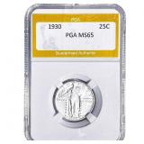 1930 Standing Liberty Quarter PGA MS65