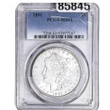1891 Morgan Silver Dollar PCGS MS63