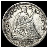 1857 Seated Liberty Half Dime LIGHTLY CIRCULATED