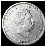 1883 Hawaii Silver 1/4 Dollar CLOSELY UNCIRCULATED