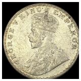 1919 British-India Silver Rupee UNCIRCULATED