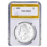 1899 Morgan Silver Dollar PGA MS63