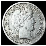 1909-S Silver Barber Dime NEARLY UNCIRCULATED