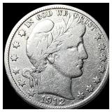 1912-D Silver Barber Half Dollar LIGHTLY CIRCULATE