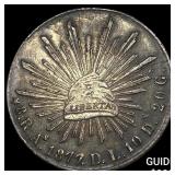 1877 Mexico Silver 8 Reales CLOSELY UNCIRCULATED