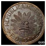 1915 Mexico Copper 10 Centavos GEM BU