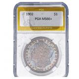 1902 Morgan Silver Dollar PGA MS66+