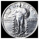 1927 Standing Liberty Silver Quarter GEM BU