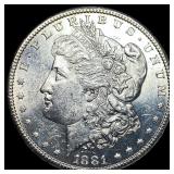 1881-S Silver Morgan Dollar CHOICE BU