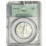 1944-D Walking Liberty Half Dollar PCGS MS66