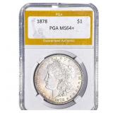1878 Morgan Silver Dollar PGA MS64+