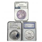 [3 Coins] 1993-1999 Silver Eagle PF/MS69-70