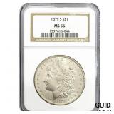 1879-S Morgan Silver Dollar NGC MS66
