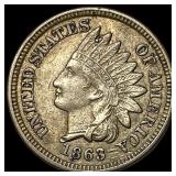 1863 Indian Head Cent CLOSELY UNCIRCULATED