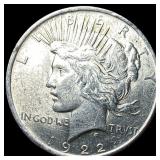 1922 Silver Peace Dollar CLOSELY UNCIRCULATED
