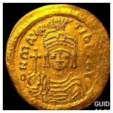 Byzantine Empire Maurice Tiberius 582-602 Gold So