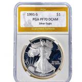 1991-S Silver Eagle PGA PF70 DCAM