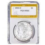 1903-O Morgan Silver Dollar PGA MS65