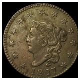 1817 Coronet Head Large Cent CLOSELY UNCIRCULATED