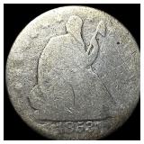 1853 Seated Liberty Half Dollar (No Arrows) NICELY