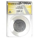 1795 Liberty Cap Large Cent ANACS F2