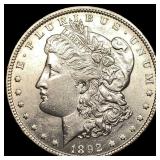 1892-S Silver Morgan Dollar CHOICE BU