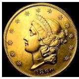 1860 $20 Gold Double Eagle
