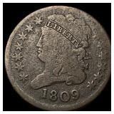 1809 Classic Head Half Cent LIGHTLY CIRCULATED