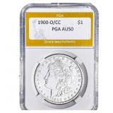 1900-O/CC Morgan Silver Dollar PGA AU50
