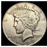 1935-S Silver Peace Dollar CLOSELY UNCIRCULATED