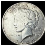 1925 Silver Peace Dollar CLOSELY UNCIRCULATED