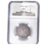 1806/5 Draped Bust Quarter NGC AG3
