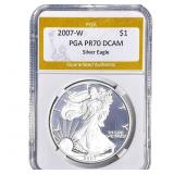 2007-W Silver Eagle PGA PR70 DCAM