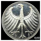 1965 Germany Silver 5 Marks CHOICE PROOF