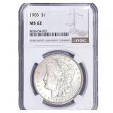 1903 Morgan Silver Dollar NGC MS62