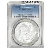 1902-O Morgan Silver Dollar PCGS MS63