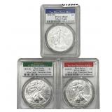 [3 Coins] 2020 Silver Eagle PCGS MS69