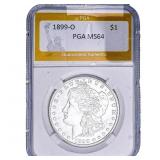 1899-O Morgan Silver Dollar PGA MS64