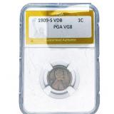 1909-S VDB Wheat Cent PGA VG8