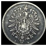 1874 German Empire Silver Mark CHOICE AU