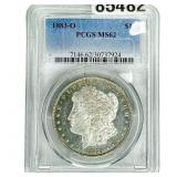 1883-O Morgan Silver Dollar PCGS MS62