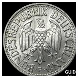 1963 German Nickel 1 Mark HIGH GRADE