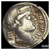 62 BC Roman Republic L. Scribonius Libo Silver Den