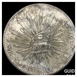 1836 Mexico Silver 8 Reales NEARLY UNCIRCULATED