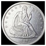 1840 Seated Liberty Half Dollar UNCIRCULATED