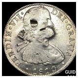 1810 Colonial Spain Silver 8 Reales Punchmarked NE